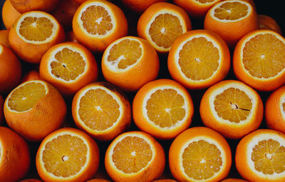 Full frame shot of orange fruits