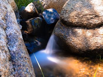 Rock formations in water