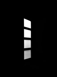 Window in dark room