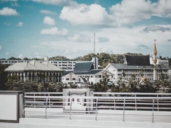 Buildings against sky in city