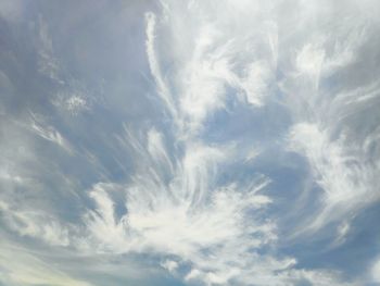 Low angle view of clouds in sky