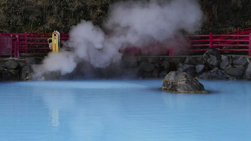 View of hot spring