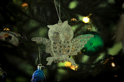 Close-up of christmas decorations