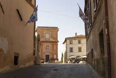 Street amidst buildings in town