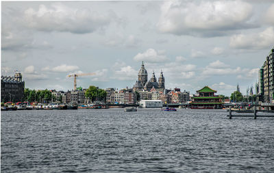 View of city at waterfront