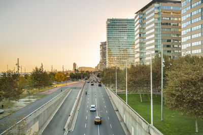 Residencies towers at diagonal mar and the poblenou maritime front