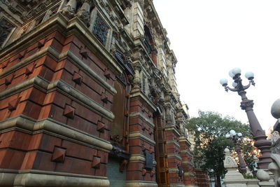 Low angle view of building against sky