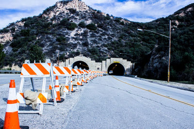 Road passing through mountains