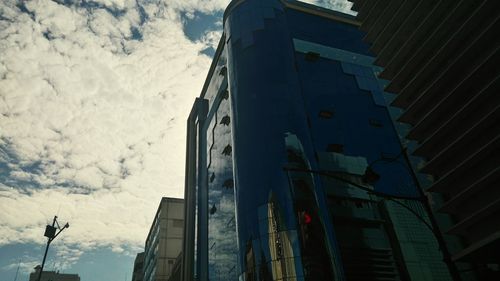 Low angle view of built structure against sky