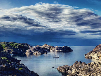 Scenic view of sea against sky