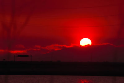 Scenic view of sunset