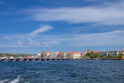 Emma queen bridge in the city of willemstad