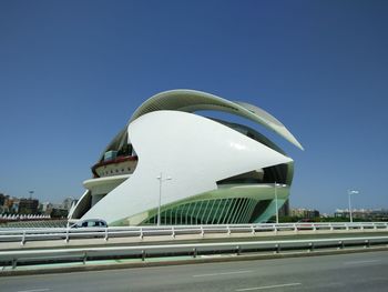 View of city against clear sky