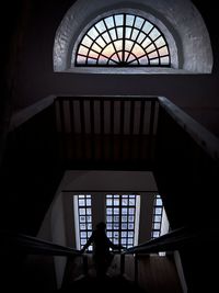 Low angle view of skylight