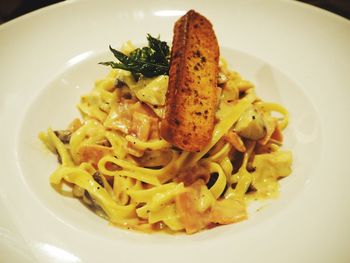 Close-up of food in plate