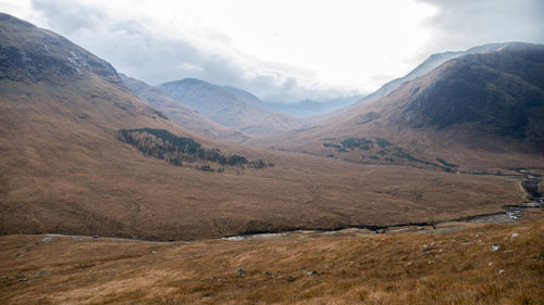 Scenic view of mountains