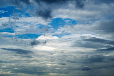 Aerial view of clouds in sky