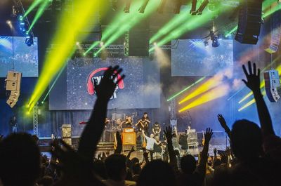 Group of people at concert