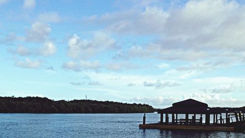 Pier in sea