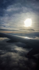 Aerial view of clouds over landscape