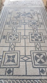 Full frame shot of tiled floor