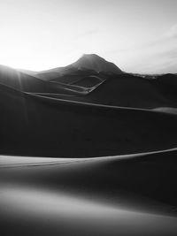 Scenic view of desert against sky