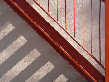 Side angle view of staircase by building