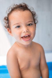 Close-up of cute boy