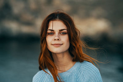 Portrait of beautiful young woman