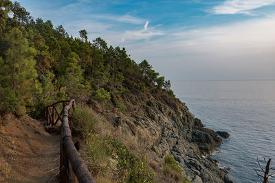 View of calm blue sea against the sky