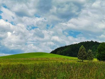 Scenic view of landscape against sky