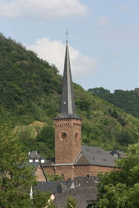 High angle view of a building