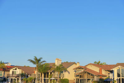 Buildings against blue sky