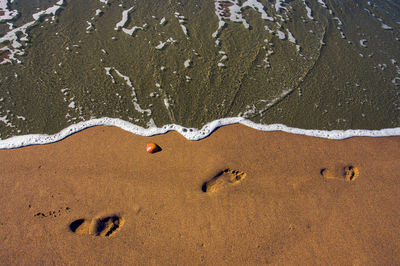 Sand dunes at beach