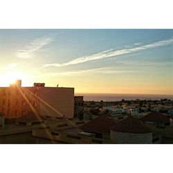 Cityscape at sunset