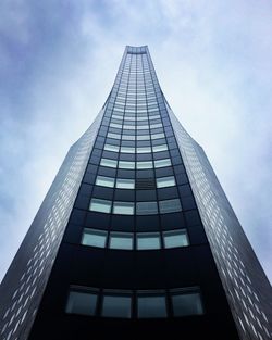 Low angle view of modern building against sky
