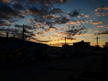 Dramatic sky at sunset