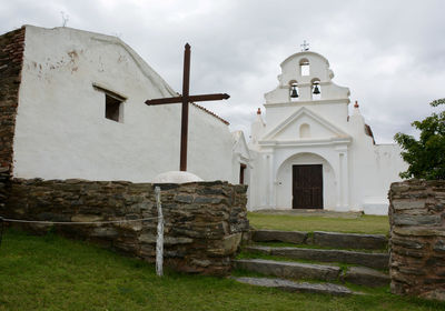 Facade of a church on a jesuit farm.