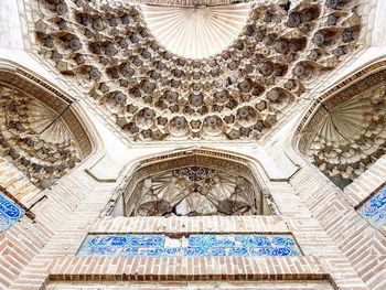 Low angle view of ceiling of building