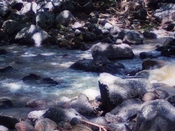 Rocks in water