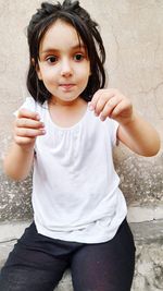 Portrait of cute girl