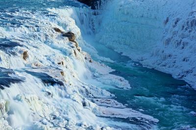 Scenic view of sea waves