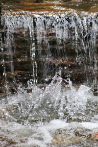 Scenic view of waterfall