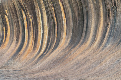 Spectacular wave rock, famous place in the outback of western australia