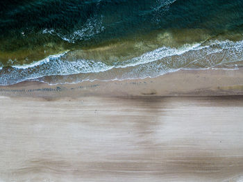 Aerial view of sea shore