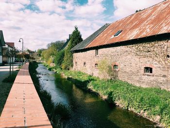 Scenic view of river against sky