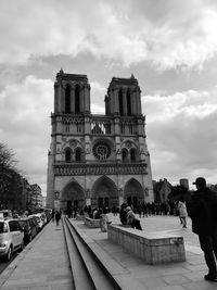 View of cathedral against cloudy sky