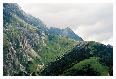 Scenic view of mountain against sky