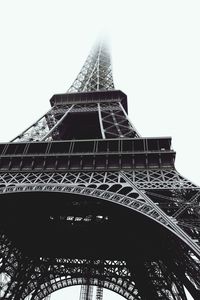 Low angle view of eiffel tower