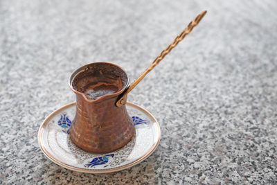 Close-up of drink on table